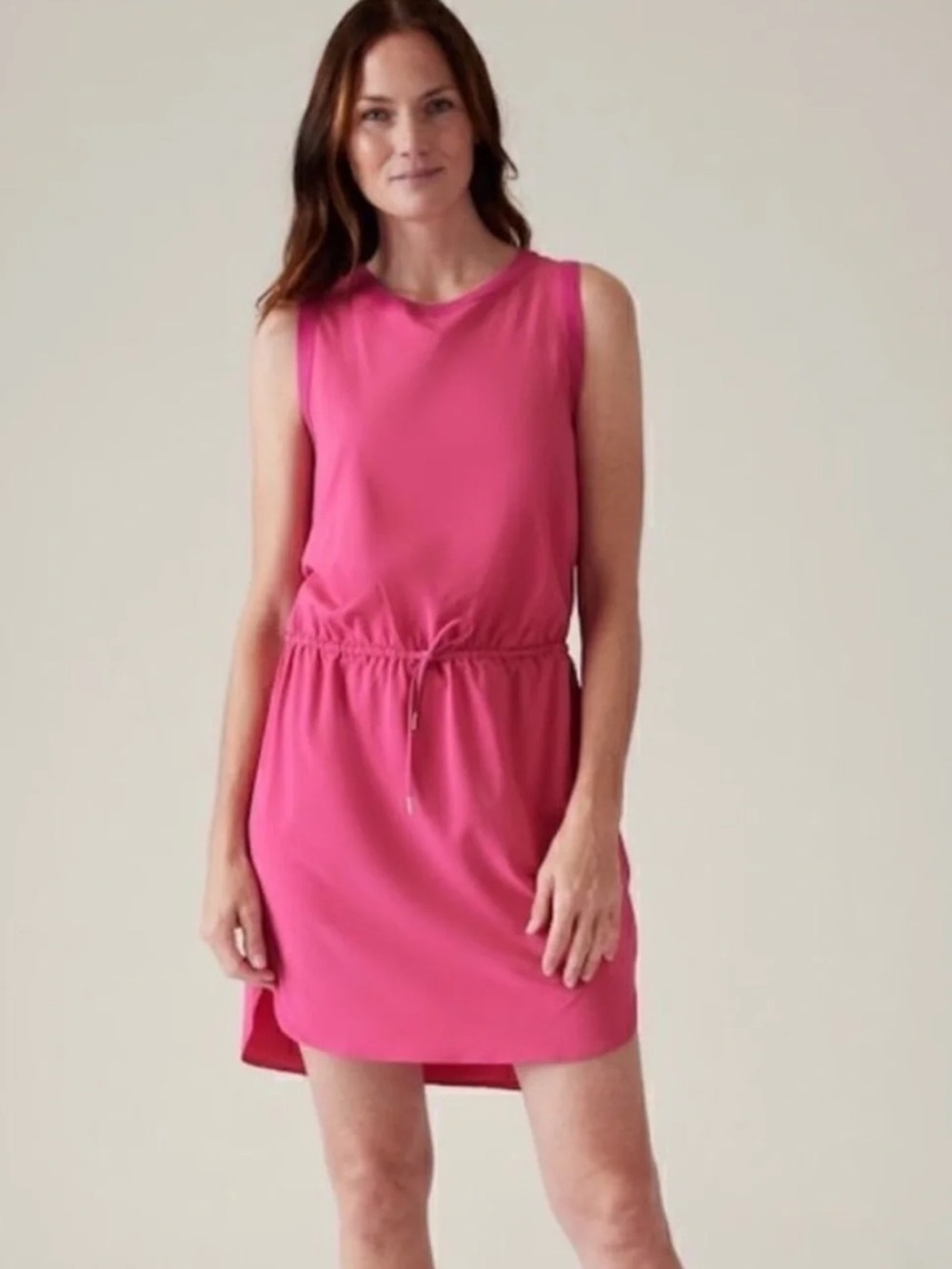Athleta Rincon Drawstring Tank Dress, size medium